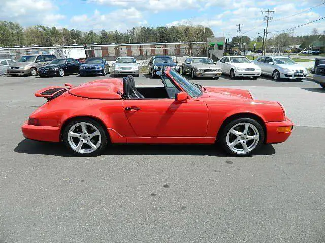 1991 porsche 911 carrera carrera 2dr convertible 93483 miles red convertible fla