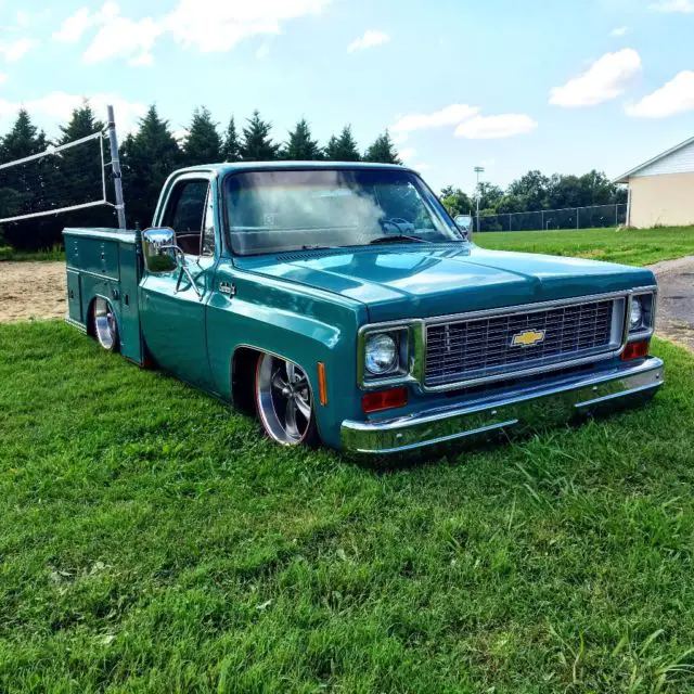 bagged 1973 chevy c10 service truck