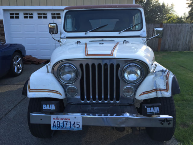 1983 jeep cj7 laredo one owner no reserve 5 speed 4x4 6 cylinder