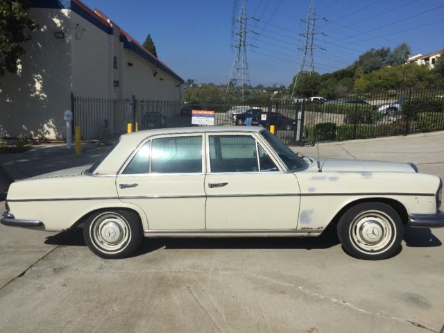1967 mercedes 250se w108 ca black plates