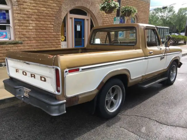 1979 f-100 custom, v8, at, ps, custom wheels, tires, gas shocks, sound system