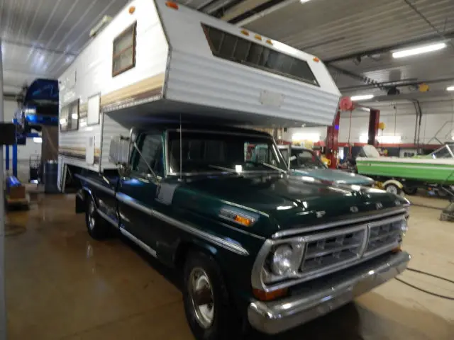 1971 ford f250 sport custom with 1985 rancho elrae slide in camper t1246822