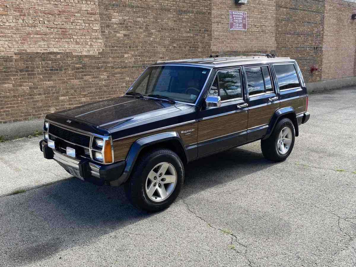1987 jeep wagoneer suv blue 4wd automatic limited