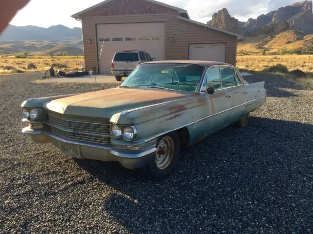 1963 cadillac, patina, all original, all there, ran when parked