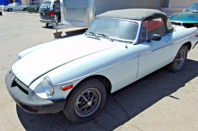 1975 mgb anniversary edition-overdrive--nice clean body-solid rustfree project