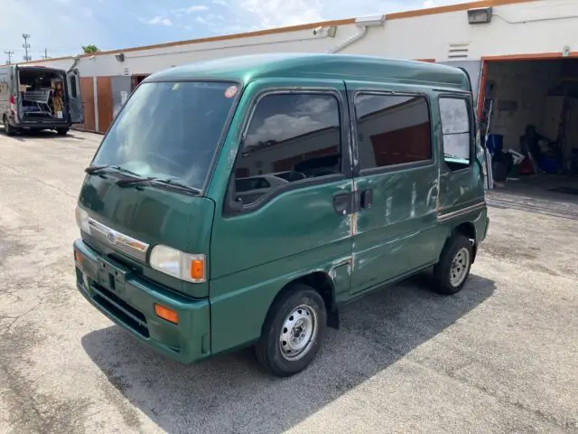 1980 subaru dias wagon van green rwd manual