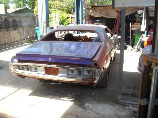 1971 dodge charger super bee 4 speed rare project