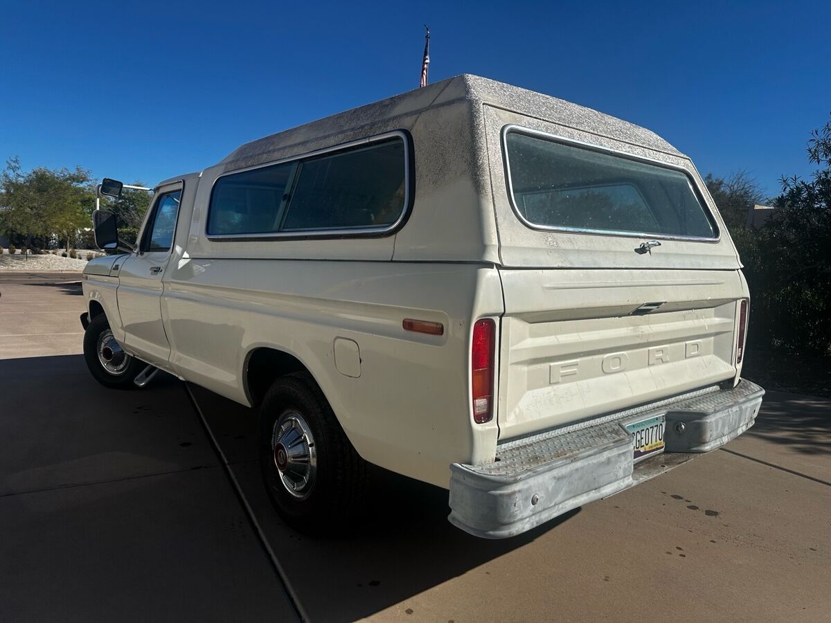 1977 ford f150 white rwd automatic