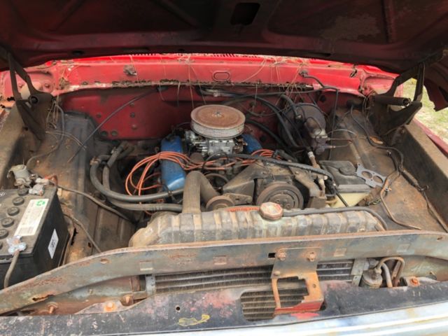 f100 1972 ford long bed project red