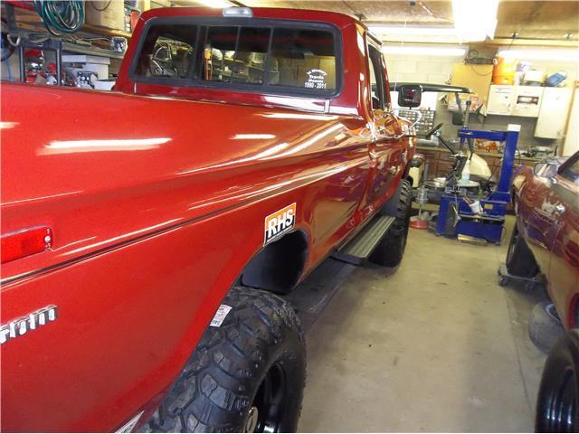 1974 ford f 250 4x4 80,123 miles red 351 manual