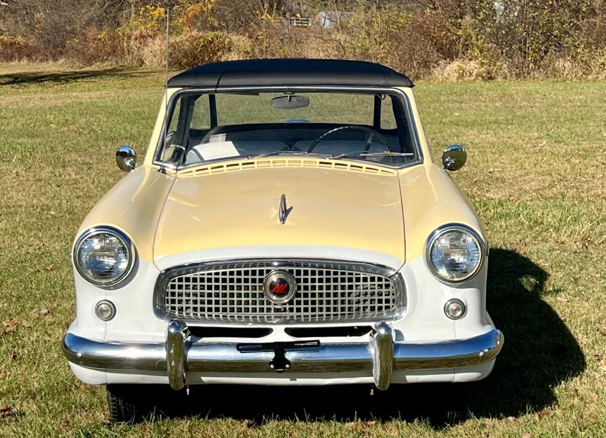 1958 nash metropolitan convertible yellow rwd manual 561 true convertible