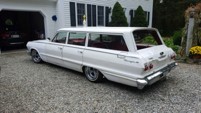 1963 biscayne wagon , original v8 , solid no reserve! own it!