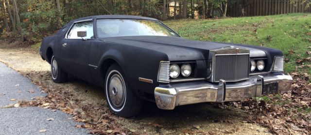 1973 lincoln continental mark iv low miles 460 v8 black price reduced
