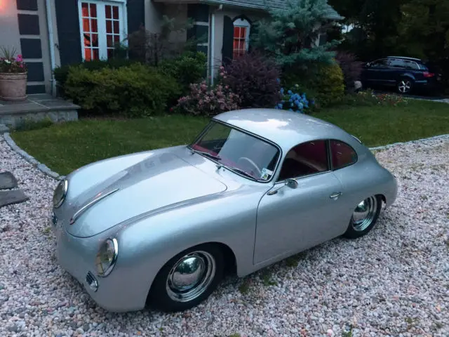 porsche 356a 356 a ruetter coupe 1600 super - silver - kardex and coa