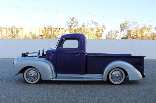 1947 ford pickup truck hot / rat rod custom air bags satin paint fully restored