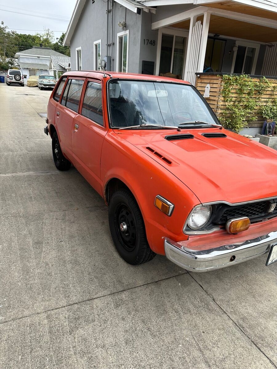 1976 honda civic orange cvcc