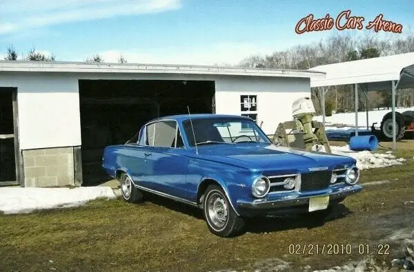 1965 plymouth barracuda 2-door coupe classic automatic rwd 300hp numbers match