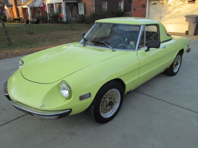 vintage 1972 usa alfa romeo spider kamm tail dual webers! 2 liter runs drives