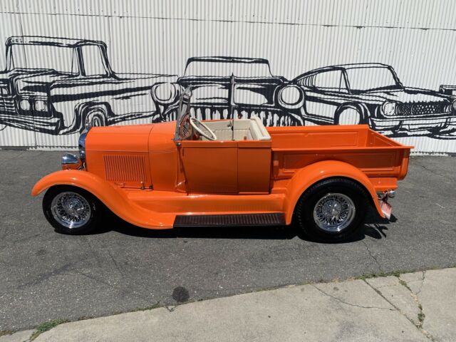 1929 ford model a 7560 miles orange pickup