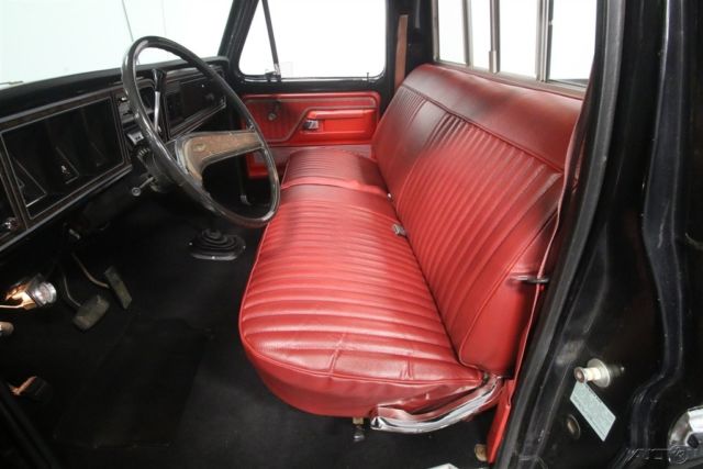 collector vintage classic f100 f150 4x4 4wd 400 v8 auto a/c ac black red xlt