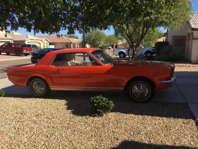 1965 ford mustang coupe a-code 289-4v factory a/c dry 90k mile arizona beauty!