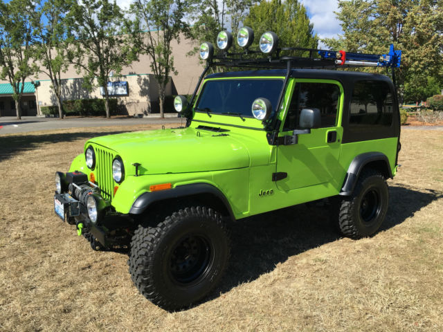 1981 jeep wrangler cj7 full restoration $40k invested gecko green ox lifted new