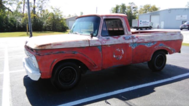 1963 unibody f100 sitting on 81 f150 (no_reserve)