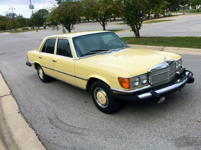 1976 mercedes-benz 450 se yellow fwd automatic