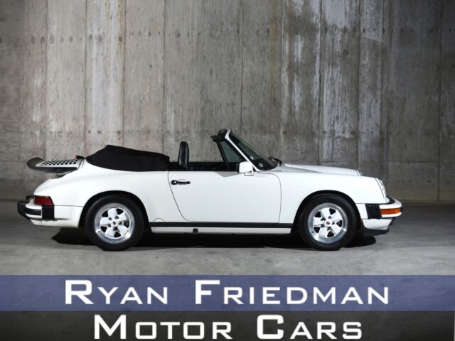 1987 porsche 911 carrera 77346 miles grand prix white convertible h6 3.2l manual