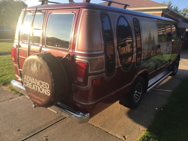 1980 dodge maxi van custom conversion vintage advanced creations mural rare