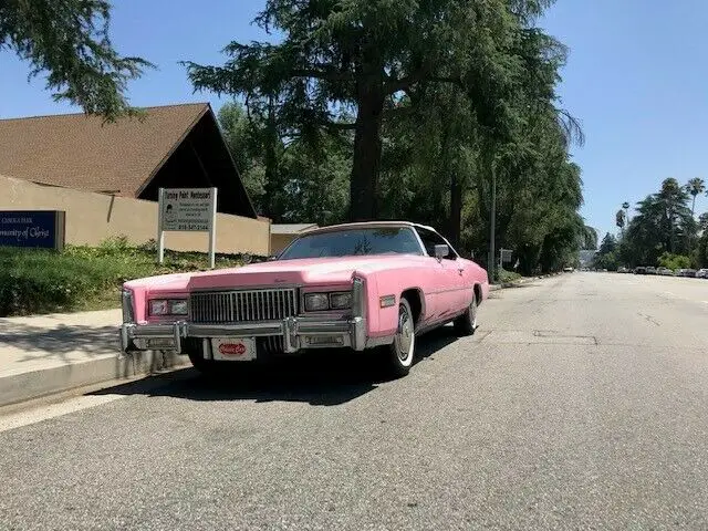 pink cadillac eldorado convertible