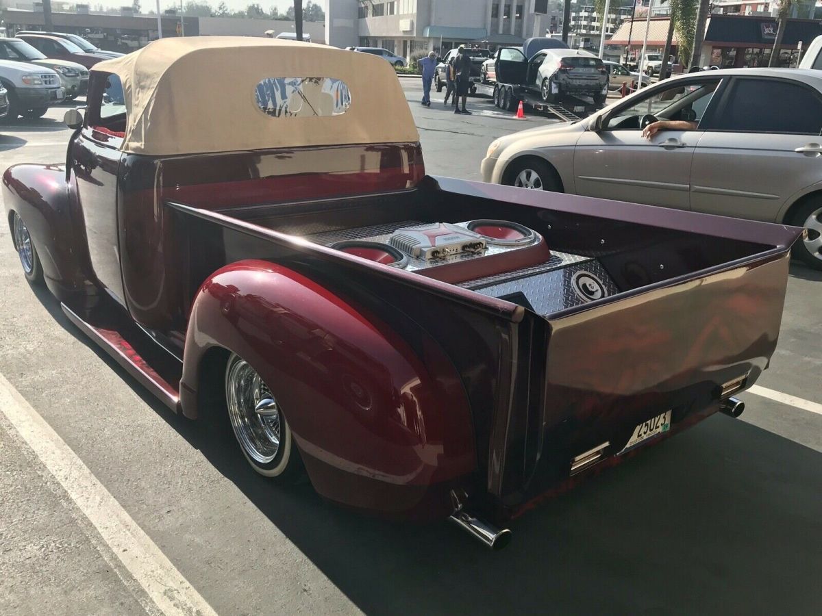 1949 chevrolet pickup pickup red rwd automatic show truck! over $100k invested!