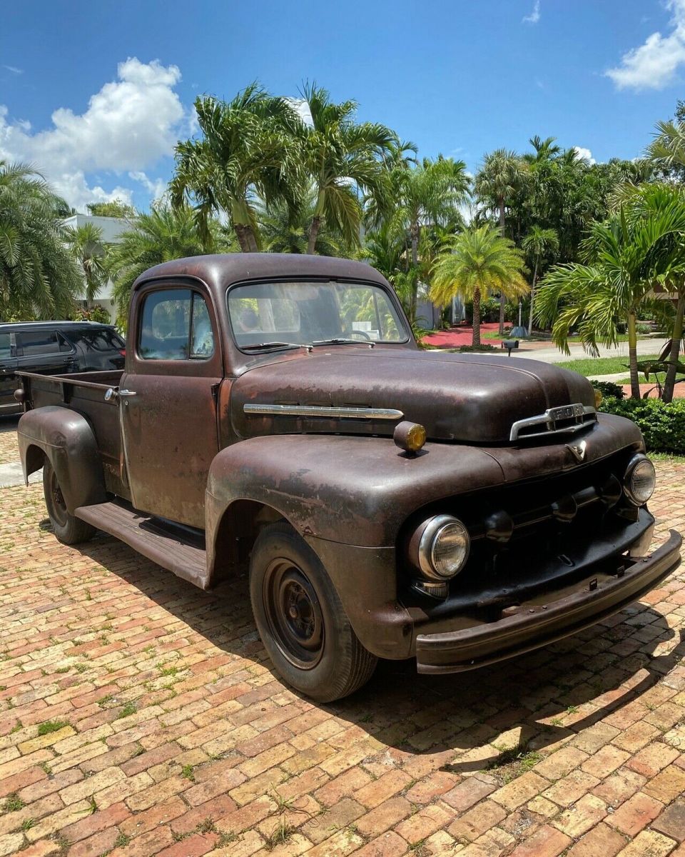 1951 ford f2 pickup brown rwd manual