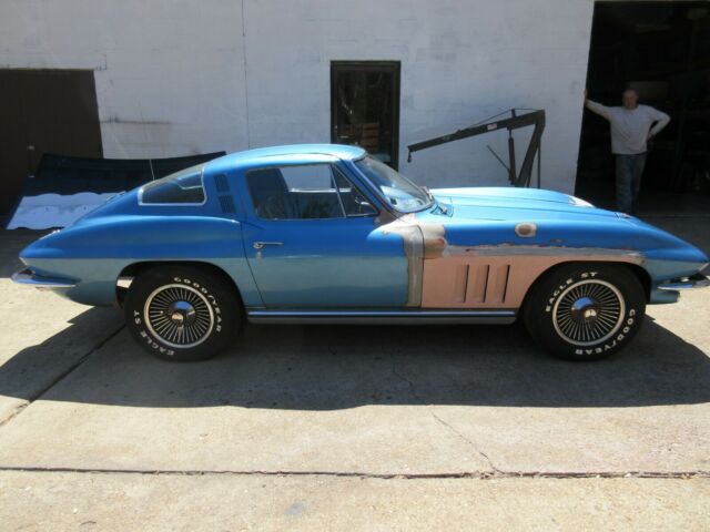 1965 chevrolet corvette sport coupe 327/300 4 speed blue/blue original!!!