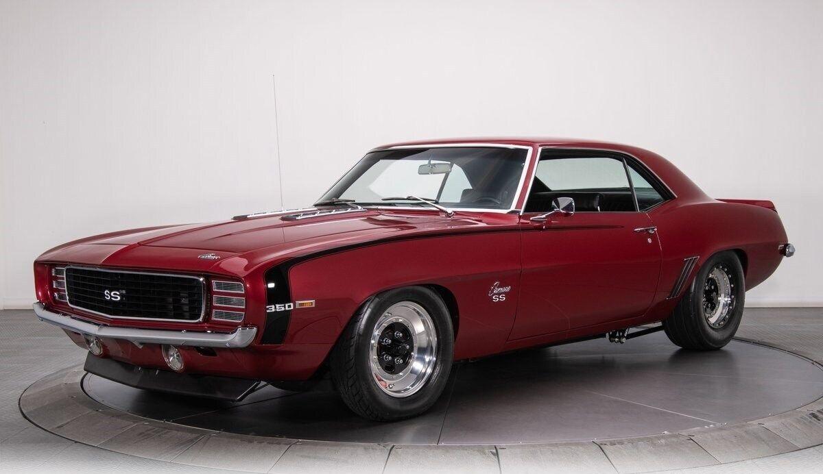 1969 chevrolet camaro burgundy hardtop 421 v8 4 speed automatic 3015 miles