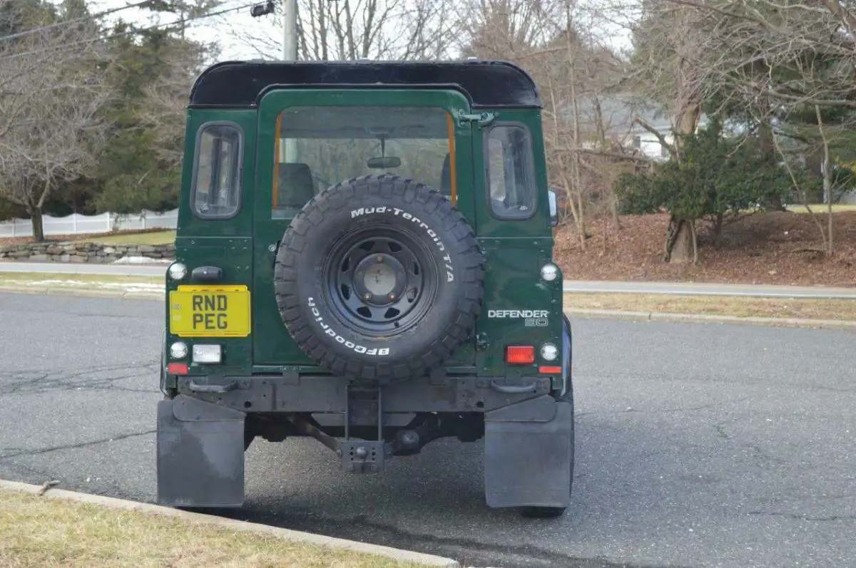 beautiful epsom green metallic defender 90