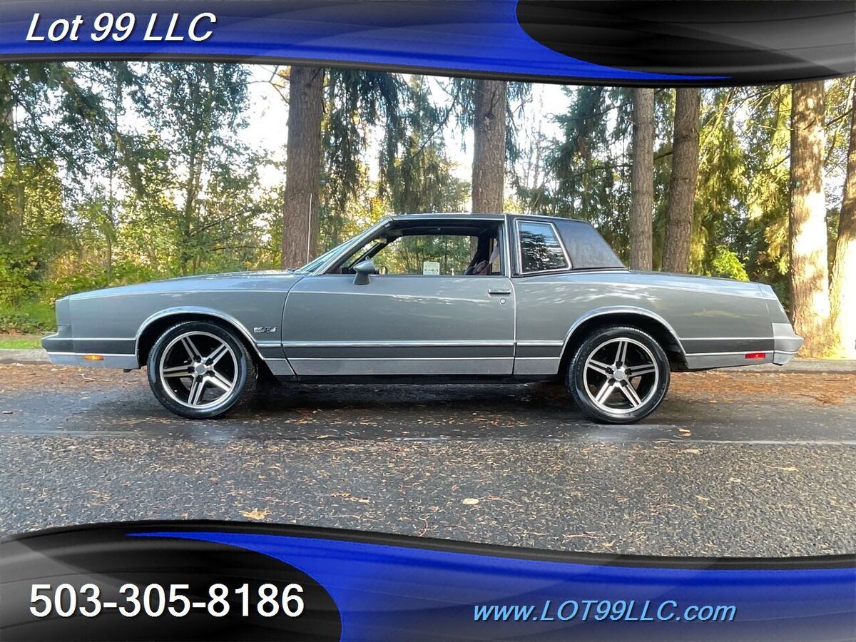 1985 chevrolet monte carlo t-tops new 18" iroc wheels 4.3l v6 automatic 2-door c