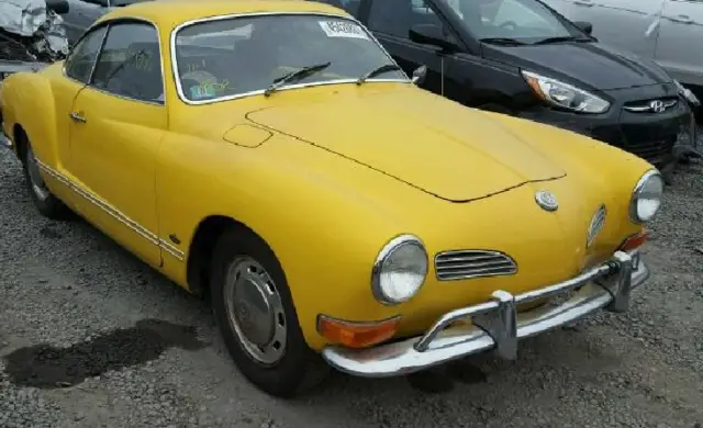 1971 volkswagen karmann ghia coupe 95518 miles yellow coupe 4 cyl automatic