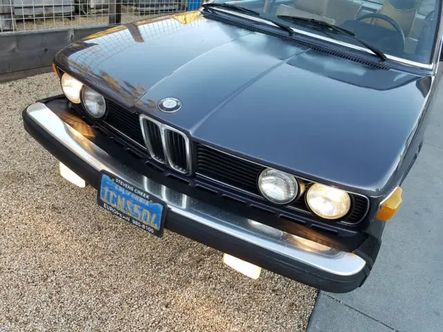 1981 bmw 528i 5 speed! collectible last-year e12 blue plate california classic!