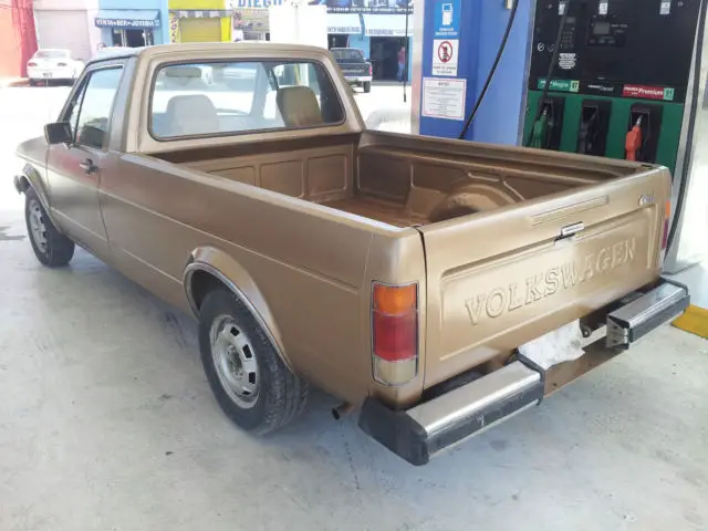 82 gold vw pickup truck new paint 1.6 l diesel ca title 4 spd