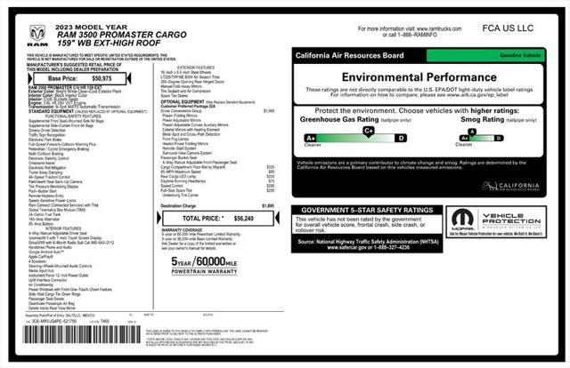 2023 ram promaster 3500 high roof