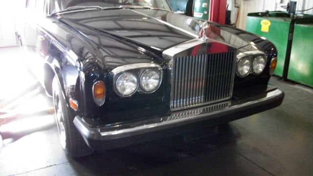vintage 1974 rolls royce black silver shadow automobile only 55,000 miles nice