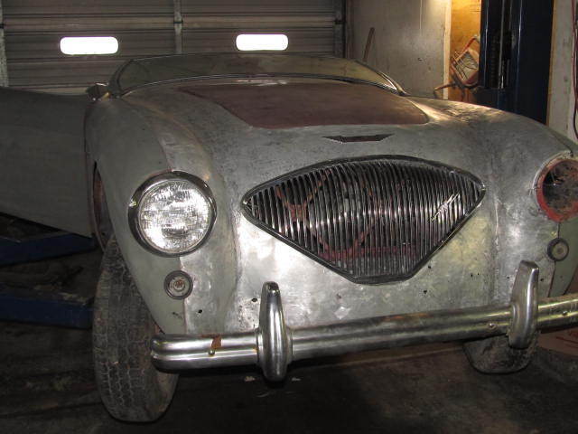 1955 austin healey 100-4 decent arizona car, great resto. project, minor rust