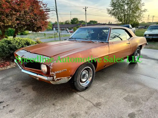1969 chevrolet camaro hugger orange x11 code 350 4-speed