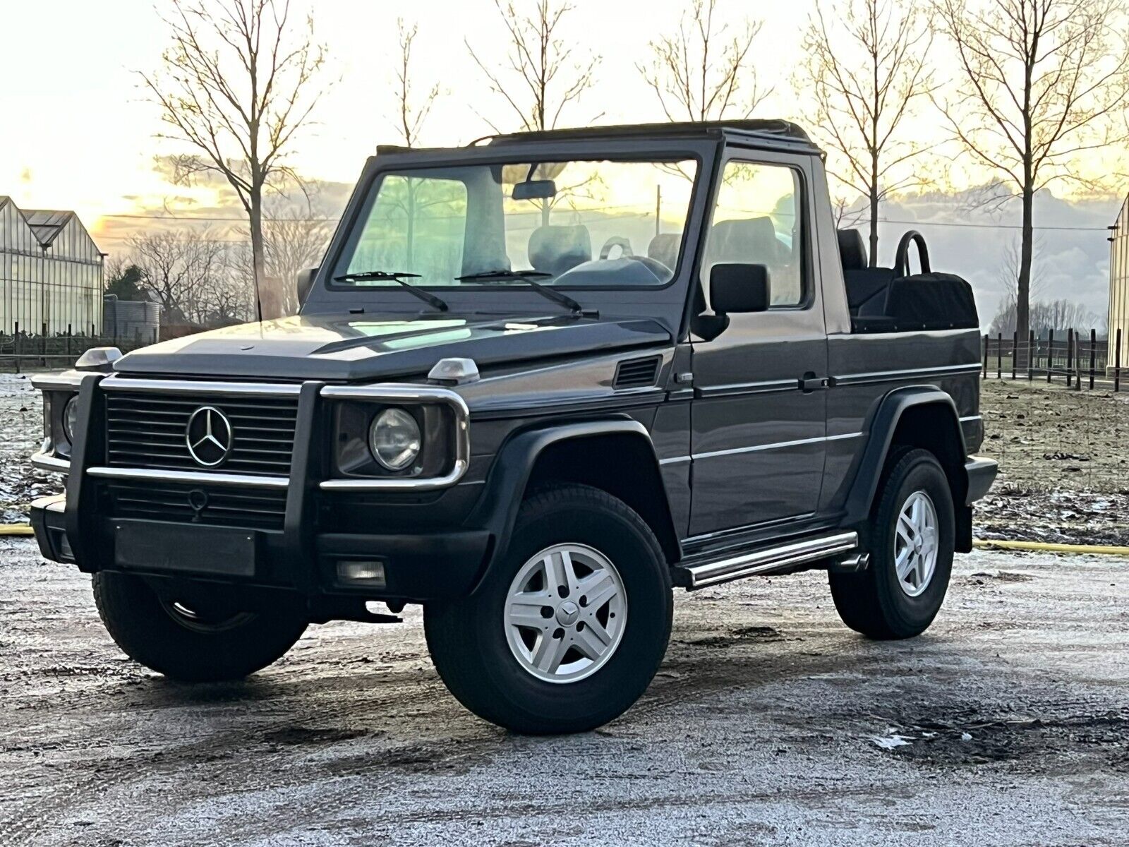 1991 mercedes-benz g-class cabriolet + hardtop in body color