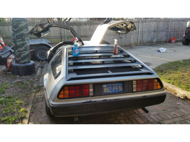 1981 delorean dmc-12 gulwing coupe stainless steel 4000original miles garage 5sp