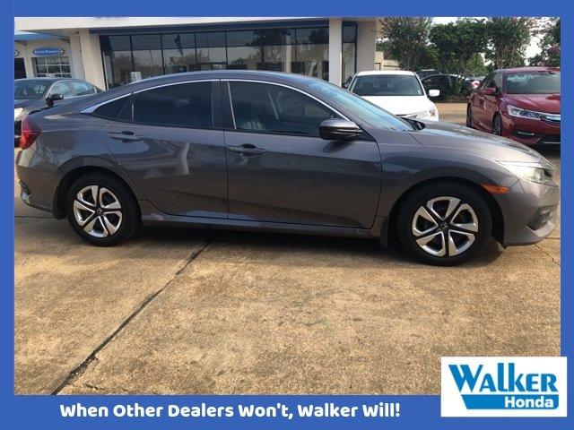 used 2016 honda civic lx sedan alexandria, la 71301 for sale in alex, louisiana