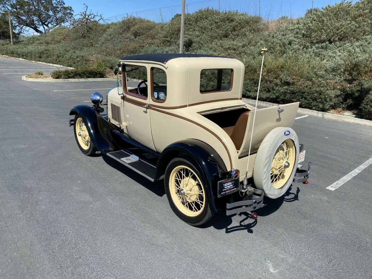 1929 ford model a 65308 miles cream coupe manual
