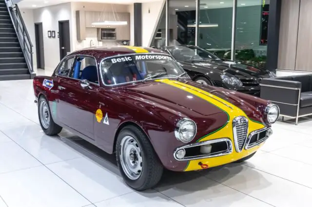 1962 alfa romeo giuliette sprint 101 series rally car fully restored! 1750cc