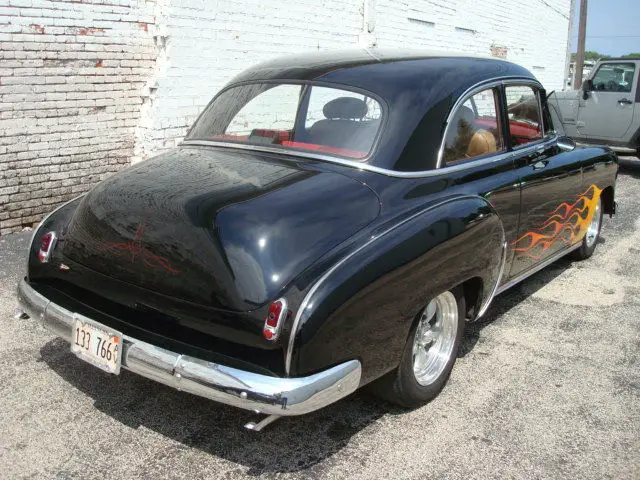 1950 chevrolet coupe 350 v/8 350 turbo-hydramatic transmission hot rod w/flames